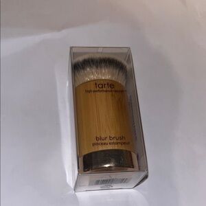 Tarte Blur Brush with Natural Wood and Silver